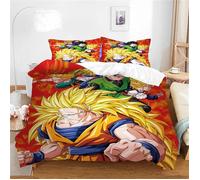Housse de couette - Dragon Ball - Super Saiyajin - 240x260cm - Multicolore - Synthétique