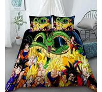 Housse De Couette Dragon Ball Z Super Saiyan Anime Son Goku Parure De Lit Twin Full Queen King Size Housse De Couette Confortable Cadeau Pour Enfants