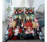 Housse De Couette Dragon Ball Z Super Saiyan Anime Son Goku Parure De Lit Twin Full Queen King Size Enfants Literie Enfants Cadeau