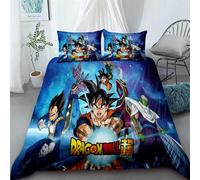 Housse De Couette Dragon Ball Z Super Saiyan Anime Son Goku Parure De Lit Twin Full Queen King Size Housse De Couette Confortable Cadeau Pour Enfants