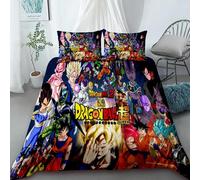 Housse De Couette Dragon Ball Z Super Saiyan Anime Son Goku Parure De Lit Twin Full Queen King Size Housse De Couette Confortable Cadeau Pour Enfants