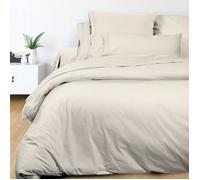 Housse de couette en coton 240x220 cm PERCALE ecru, par Soleil d'ocre
