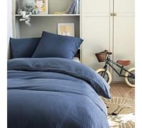 Housse de couette en gaze de coton, Tendresse Bleu de Chine