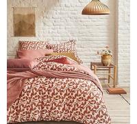 Housse de couette Allegoria en percale de coton Essix Rouge 140 x 200 cm