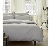 Housse de Couette en Satin de Coton, Grand Hôtel, Argent, 240x220 cm, Essix