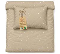 Housse de couette enfant 100x135 cm - Coton linge de lit Parure avec housse 100 x 135 cm et taie d’oreiller 40 x 60 cm étoiles B