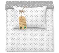 Housse de couette enfant 90x120 cm - Coton linge de lit Parure avec housse 90 x 120 cm et taie d’oreiller 40 x 60 cm étoiles A