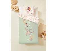 Housse de couette enfant + taie d'oreiller fiesta vert 140X200