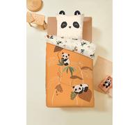 Housse De Couette Enfant + Taie D'oreiller Nael Marron 140X200