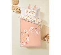 Housse De Couette Enfant + Taie D'oreiller Samba Rose 140X200