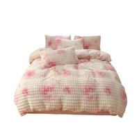 Housse de Couette,Ensemble de literie Chaud et Moelleux avec Couette à Bulles pour l'hiver, kit 3 pièces épais à Motifs de Dessins animés pour la Maison et Les dortoirs