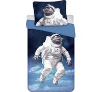 Housse De Couette Espace Astronaute 135 X 200 CM, 100 % Coton