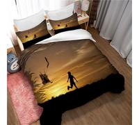 Housse De Couette Et 2 Taies D'oreiller Assorties Pour Enfants Et Adolescents Ste-X, Coton, Cerf-Volant