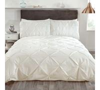 Housse De Couette Simple Balmoral À Plis Éléguante - Crème