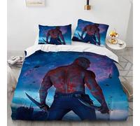 Housse De Couette Et Taie D'oreiller Marvel Groot Les Gardiens De La Galaxie Parure De Lit Garcon Fille Decoration De Chambre Cadeau Simple Double Taille