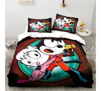 Housse De Couette Et Taie D'oreiller Motif Dessin Anime, Motif Animal Félix Le Chat, Parure De Lit Pour Garcon S Et Filles, Decoration De Chambre, Cadeau Pour Enfants, Taille Simple, Double, King Size