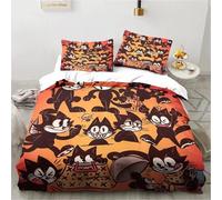 Housse De Couette Et Taie D'oreiller Motif Dessin Anime, Motif Animal Félix Le Chat, Parure De Lit Pour Garcon S Et Filles, Decoration De Chambre, Cadeau Pour Enfants, Taille Simple, Double, King Size