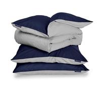 Parure de lit - Sleepwise Soft Wonder-Edition - 200x200 cm - bleu/gris Gris G