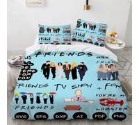 Housse De Couette Friends Forever, Parure De Lit Friends, Housse De Couette Friends Movie Pour Femmes Et Hommes, Cadeau Friends, Decoration De Chambre