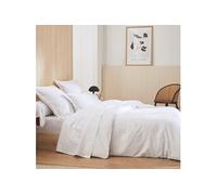 Tradilinge - Housse de Couette Esprit Grand hôtel Coton Blanc 280x240 cm
