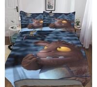 Housse De Couette Gruffalo Pour Enfant Fille, Parure De Lit Housses De Couettes En Microfibre Avec Motif Anime Parure De Couette Avec ¿¿Clair, Ensemble