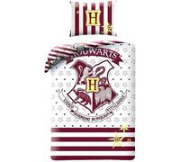Carbotex Housse de couette réversible avec taie d'oreiller Harry Potter 140x200 cm 100% coton