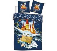 Aymax! Parure de lit Potter Harry Hedwige – Housse de couette 140x200 cm + Taie 63x63 cm