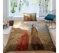 Housse De Couette Hogwarts Legacy, Parure De Lit 3 Pieces, Motif Dessin Anime, Housse De Couette En Microfibre Hypoallergénique Ultra Douce Avec Fermeture Éclair Et 2 Taies D'oreil
