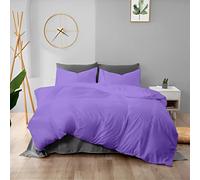 Housse de Couette imperméable Doux et Confortable Protège Couette imperméable hypoallergénique étanche Waterproof Duvet Protector (Violet,240 x 220 cm)