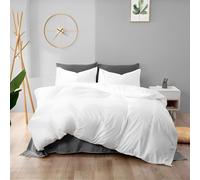 Housse de Couette imperméable Doux et Confortable Protège Couette imperméable hypoallergénique étanche Waterproof Duvet Protector (Blanc, 240 x 220 cm)