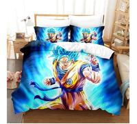 Housse De Couette Impression 3D Dragon Ball,100% Microfiber Parure De Lit 140x200cm[1466]