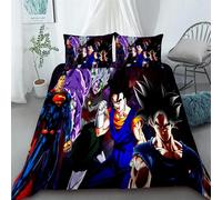 Housse De Couette Imprimee 3d Dragon Ball, Parure De Lit Double, Queen Size, King Size, Textile De Maison Pour Chambre À Coucher, Cadeau D'anniversaire Pour Enfants, Cadeau De Noël