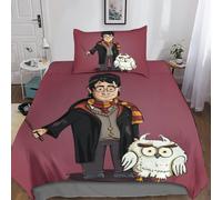 Housse De Couette Imprimée En 3d Harry Potter, Personnage Du Film, Avec Fermeture Éclair, Pour Adolescents, En Microfibre Ultra Douce, Pour Lit Simple
