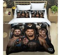 Housse De Couette Imprimee En 3d Wwe Eaw, Parure De Lit Avec Housse De Couette Et Taie D'oreiller, Motifs Personnalisables