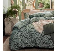 Housse de Couette imprimée en Coton, Gaïa, 260 x 240 cm, Essix, Vert