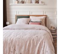 Housse de Couette imprimée en Gaze de Coton, Breakfast in Paris, 260 x 240 cm, Essix, Beige