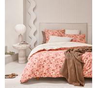 Essix Housse de Couette en Percale de Coton, 260 x 240 cm, Gloria, Rose