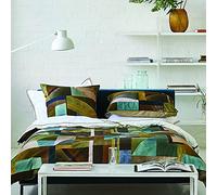 Housse de Couette imprimée en Percale de Coton, Maple Tree Celadon