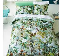 Housse de couette imprimée en percale de coton, Maple Tree Celadon