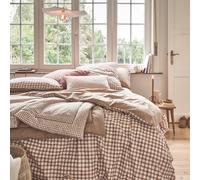 Housse de Couette imprimée en Percale de Coton, Vichy, 240 x 220 cm, Essix