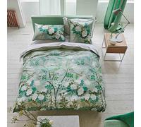 Housse de Couette imprimée en Satin de Coton, Fleur Orientale, 240x220 cm, Designers Guild