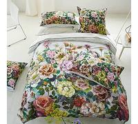 Housse de couette imprimée en satin de coton, Grandiflora