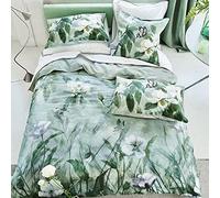 Housse de couette imprimée en satin de coton, Kiyosumi