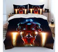 Housse De Couette Iron Man 3d, Motif Héros De Dessin Anime Exquis, Impression Numérique, Parure De Lit, Couette, Decoration D'intérieur Pour Jeunes, Cadeau Pour Enfants Et Garcon S