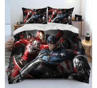 Housse De Couette Iron Man 3d, Motif Héros De Dessin Anime Exquis, Impression Numérique, Parure De Lit, Couette, Decoration D'intérieur Pour Jeunes, Cadeau Pour Enfants Et Garcon S