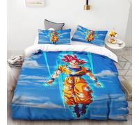 Housse De Couette Japonaise Anime Dragon Ball Son Goku Parure De Lit Pour Enfants Dessin Anime Enfants Garçon Chambre Simple Queen King Size Cadeau