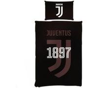 Juventus Club Licensed Parure de lit réversible avec écusson de la pour lit Simple (Environ 200 x 135 cm
