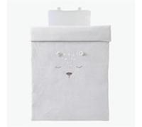 Housse de couette veloudoux Babou et Kendi GRIS Noukie's