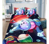 Housse De Couette Kirby's Star Allies 3d Exquis Jeu Anime Impression Numérique Parure De Lit Couette Lit Jeunesse Decoration Maison Enfants Garcon Cadeau