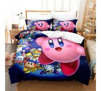Housse De Couette Kirby's Star Allies 3d Exquis Jeu Anime Impression Numérique Parure De Lit Couette Lit Jeunesse Decoration Maison Enfants Garcon Cadeau